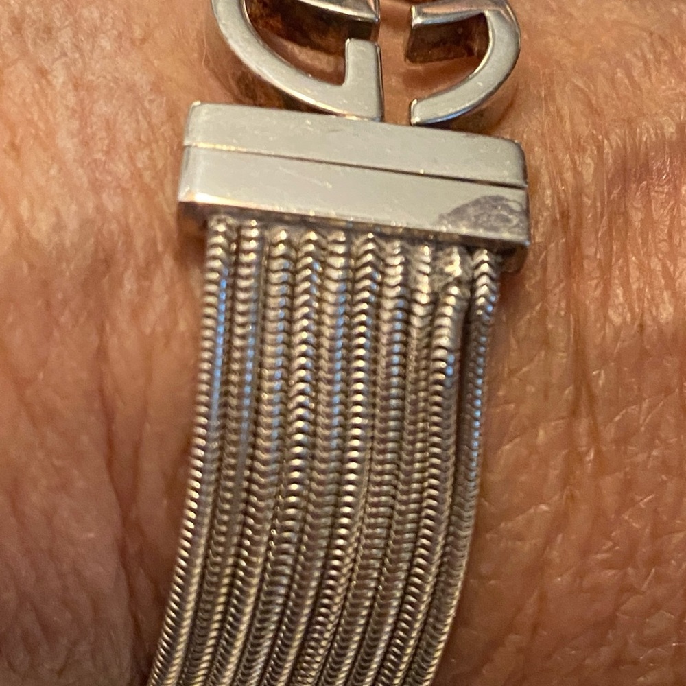 Authentic 925 Gucci Silver Multi-Strand Bracelet - image 8